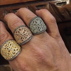 Sterling Silver Bubble Rings